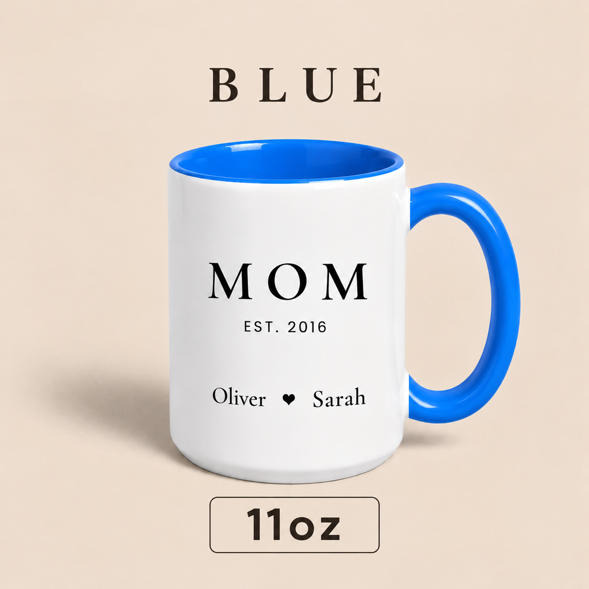 Personalized Mom Since Mug with Kids Names, Custom Est Year Mom Mug, Mother’s Day Gift for Mom