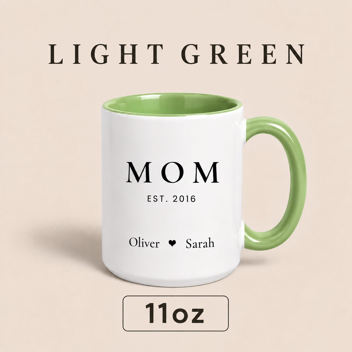 Personalized Mom Since Mug with Kids Names, Custom Est Year Mom Mug, Mother’s Day Gift for Mom