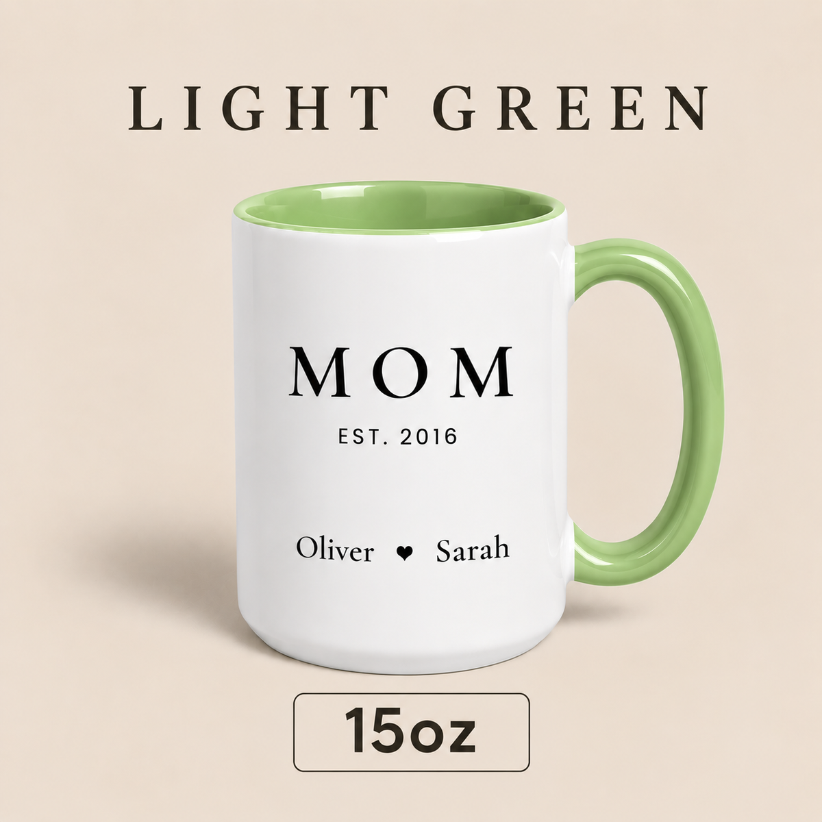 Personalized Mom Since Mug with Kids Names, Custom Est Year Mom Mug, Mother’s Day Gift for Mom