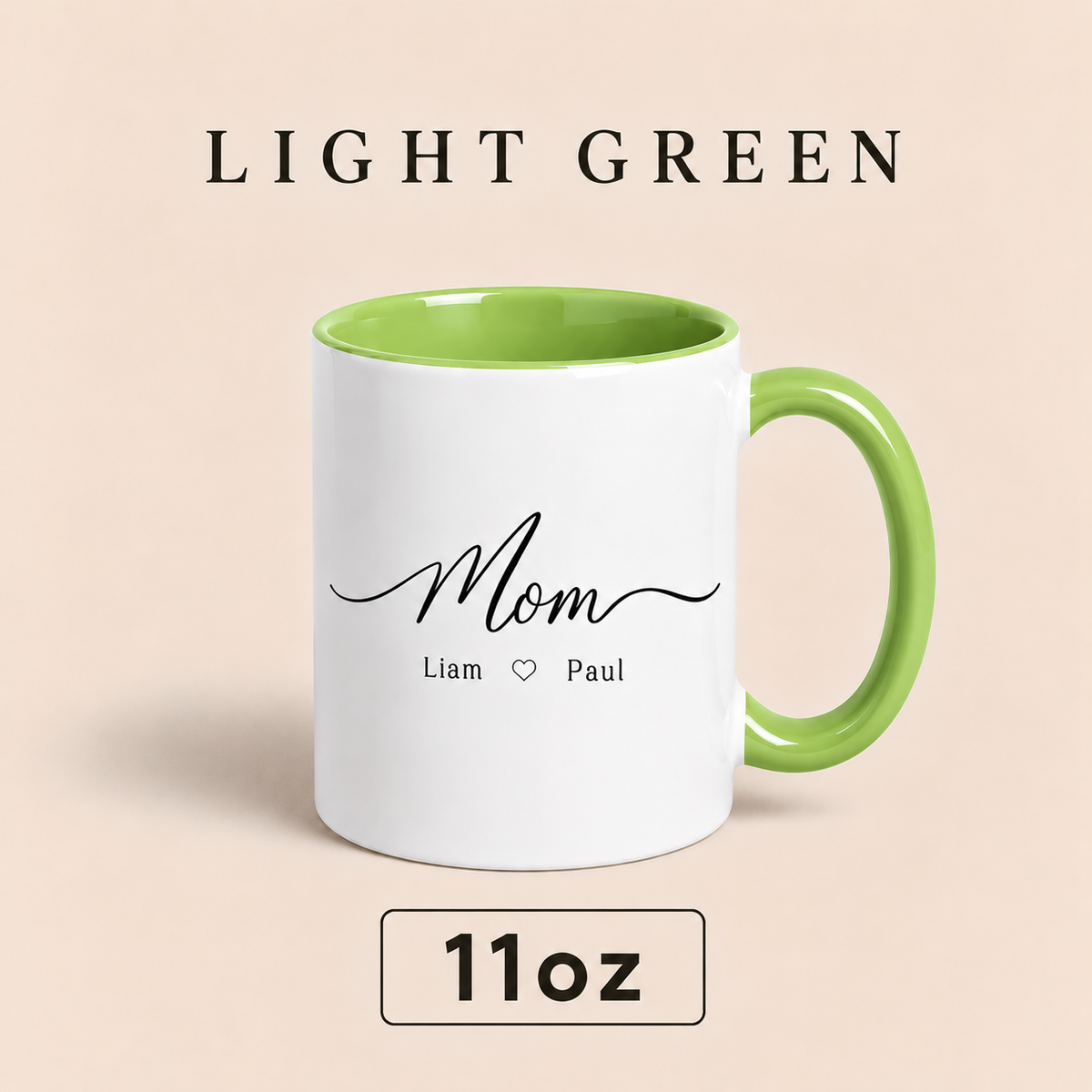 Personalized Mom Mug with Kids Names, Custom Mama Mug, Minimalist Mother’s Day Gift for Mom