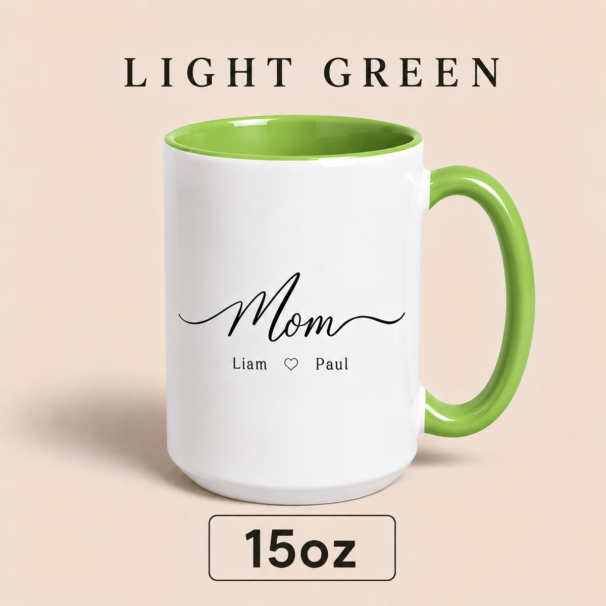 Personalized Mom Mug with Kids Names, Custom Mama Mug, Minimalist Mother’s Day Gift for Mom