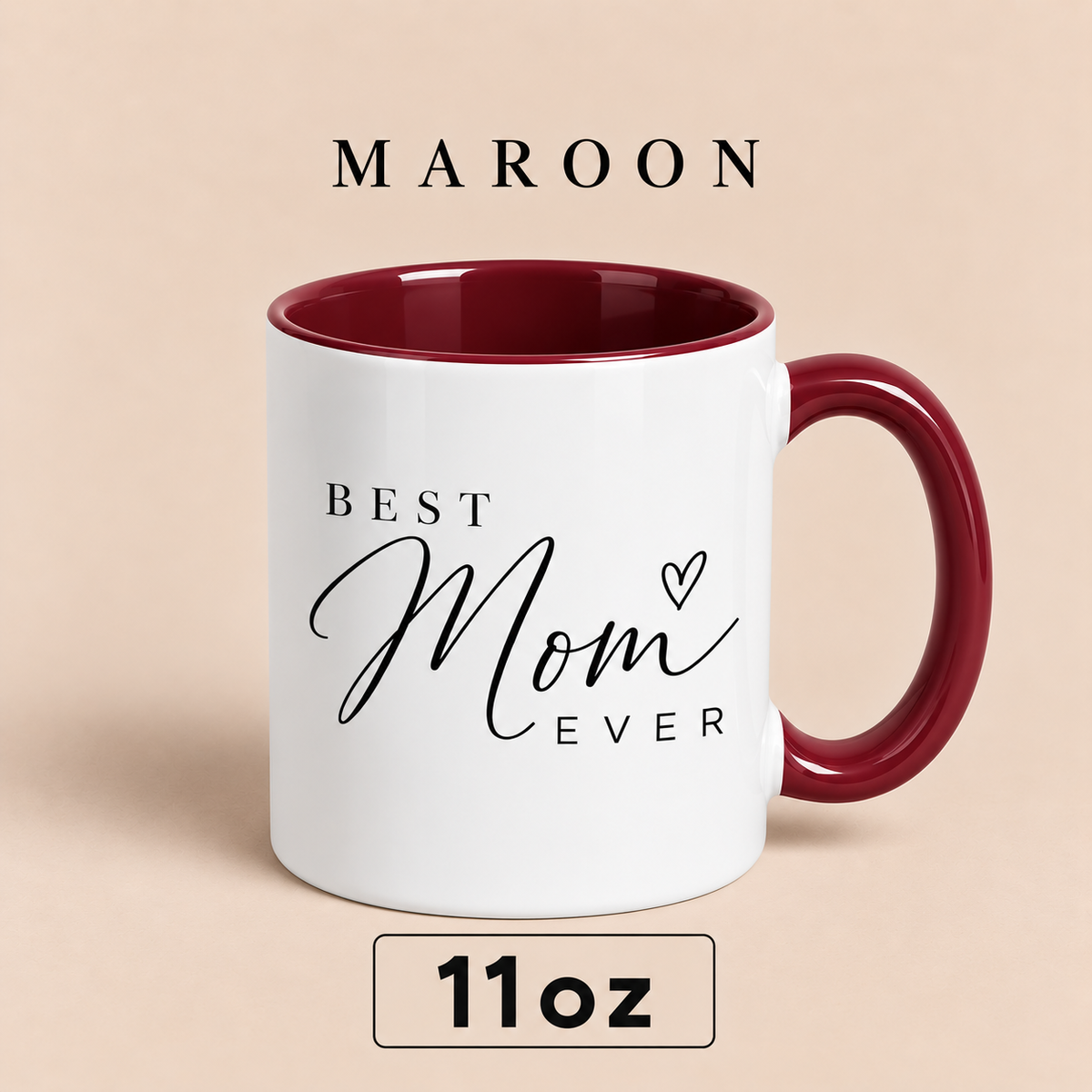 Personalized Best Mom Ever Mug, Custom Mom Title Gift, Mother’s Day Mug for Mom