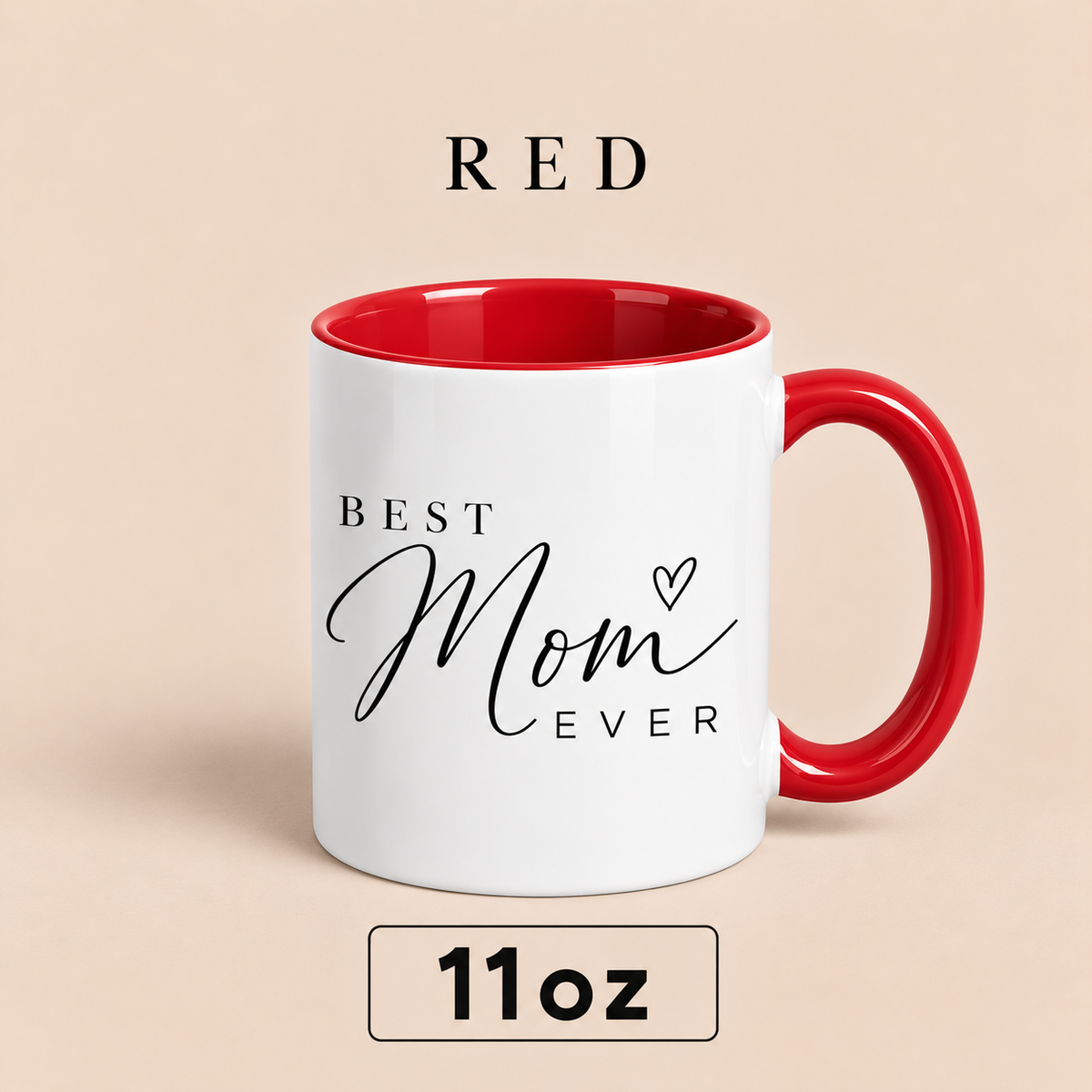 Personalized Best Mom Ever Mug, Custom Mom Title Gift, Mother’s Day Mug for Mom
