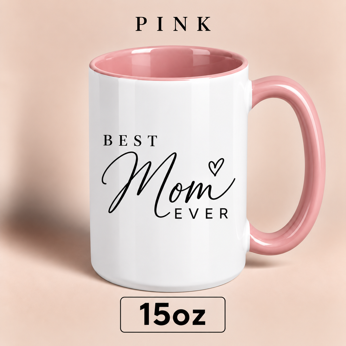 Personalized Best Mom Ever Mug, Custom Mom Title Gift, Mother’s Day Mug for Mom