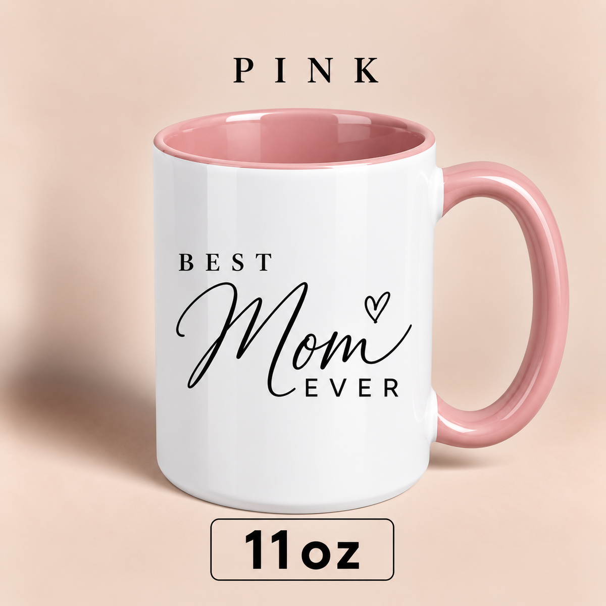 Personalized Best Mom Ever Mug, Custom Mom Title Gift, Mother’s Day Mug for Mom