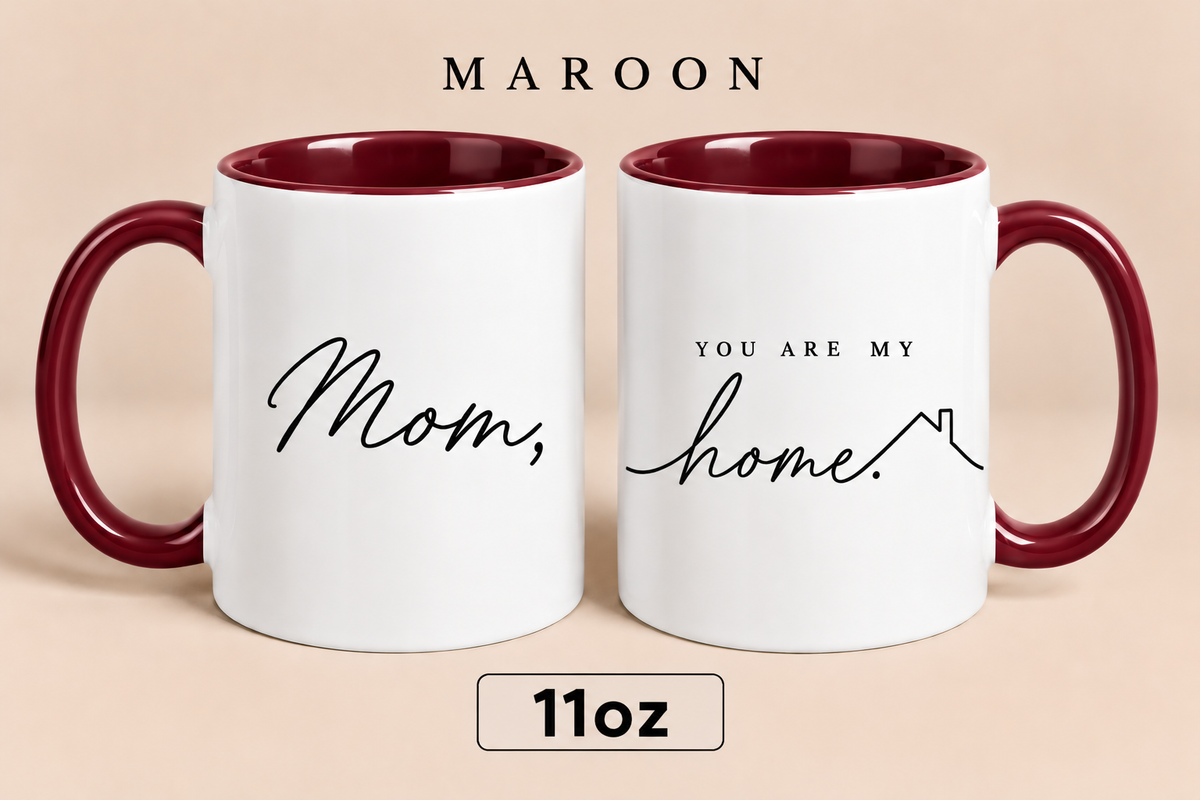 Personalized Mom Home Mug, You Are My Home Mug, Meaningful Mother’s Day Gift for Mom