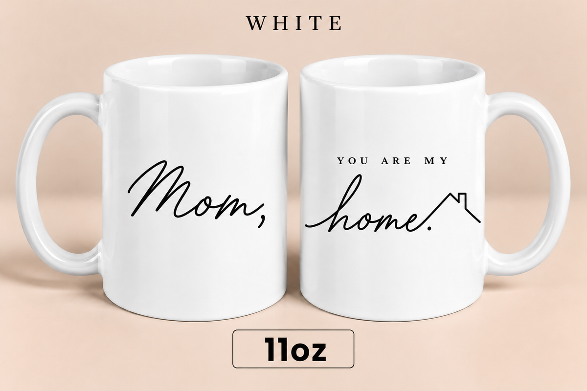 Personalized Mom Home Mug, You Are My Home Mug, Meaningful Mother’s Day Gift for Mom