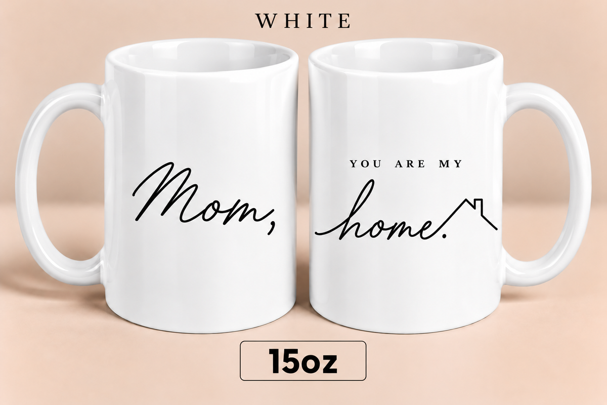 Personalized Mom Home Mug, You Are My Home Mug, Meaningful Mother’s Day Gift for Mom