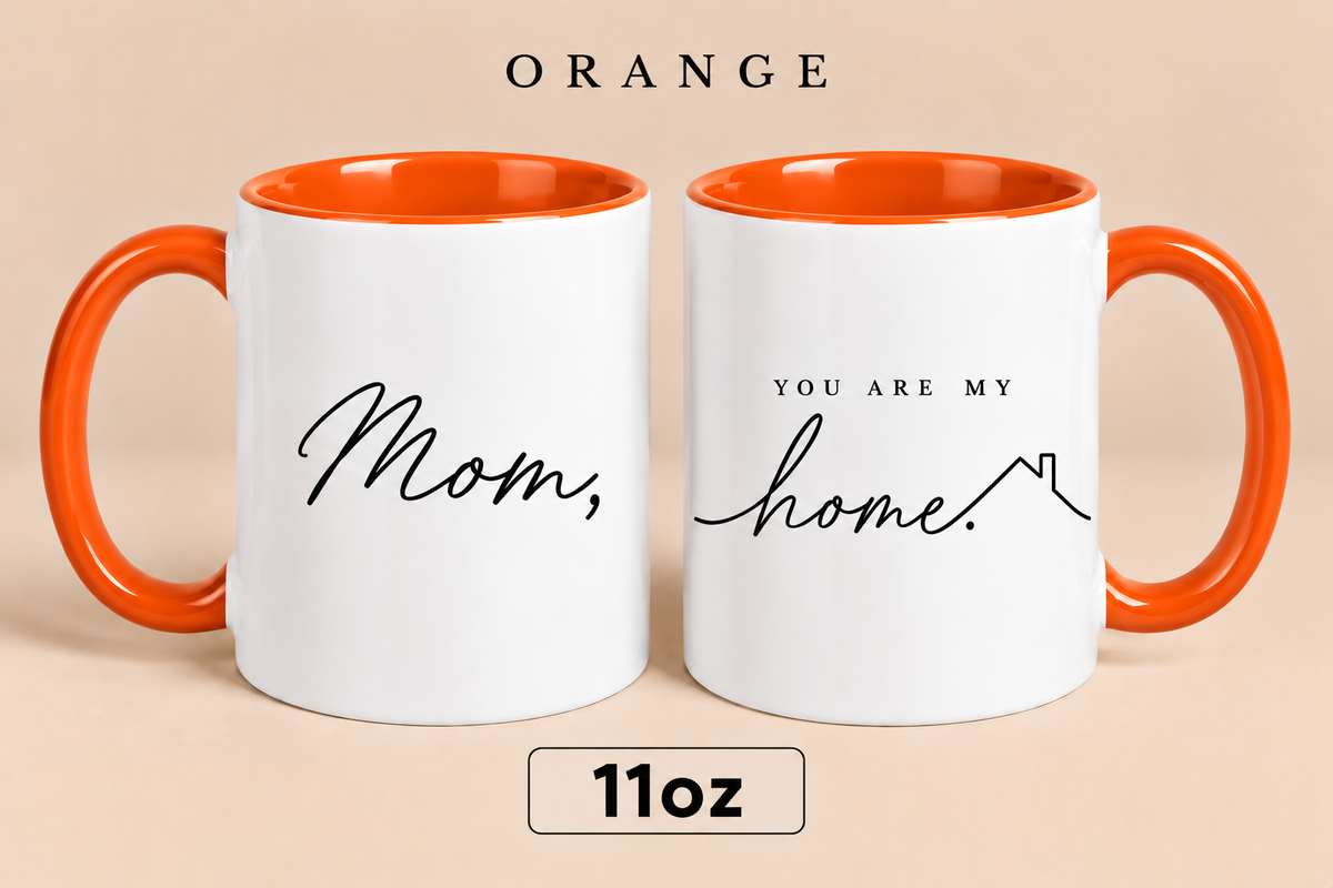 Personalized Mom Home Mug, You Are My Home Mug, Meaningful Mother’s Day Gift for Mom